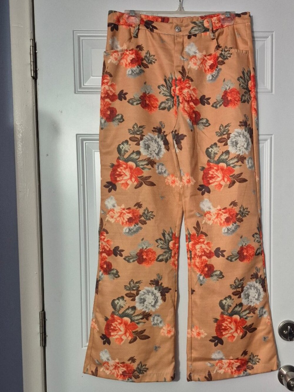 Pants, Large, Floral print.